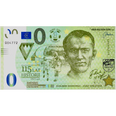 0 Euro biljet Zagłębie Sosnowiec Józef Gałęczka